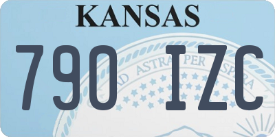 KS license plate 790IZC