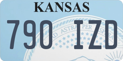 KS license plate 790IZD