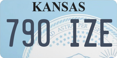 KS license plate 790IZE