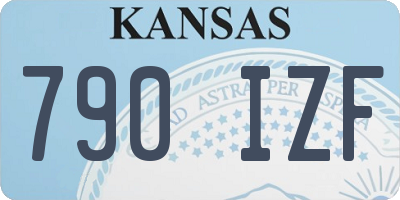KS license plate 790IZF