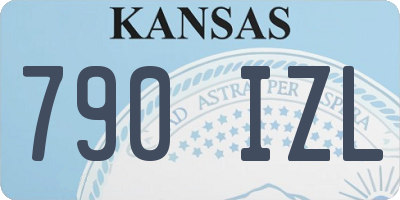 KS license plate 790IZL