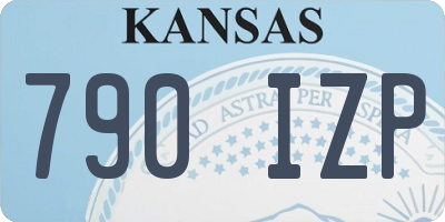 KS license plate 790IZP