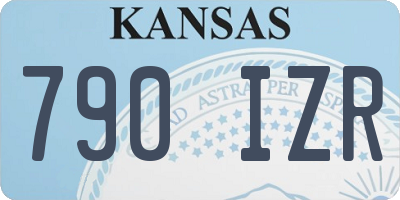 KS license plate 790IZR
