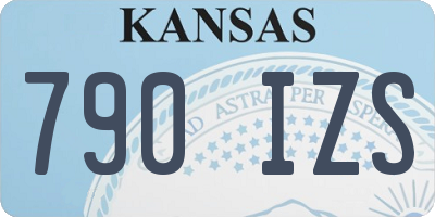 KS license plate 790IZS
