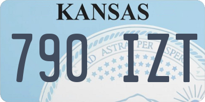 KS license plate 790IZT