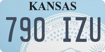 KS license plate 790IZU