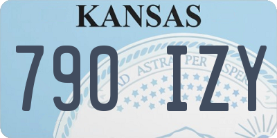 KS license plate 790IZY