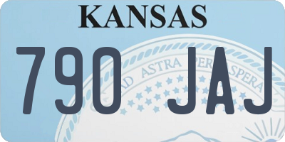 KS license plate 790JAJ