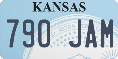 KS license plate 790JAM