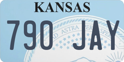 KS license plate 790JAY