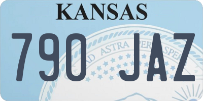 KS license plate 790JAZ