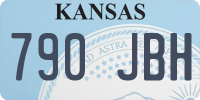 KS license plate 790JBH