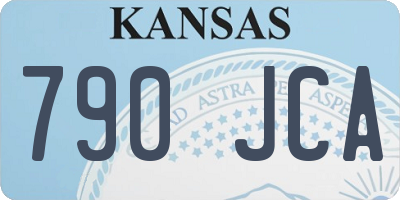 KS license plate 790JCA