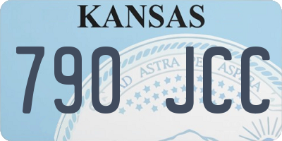 KS license plate 790JCC