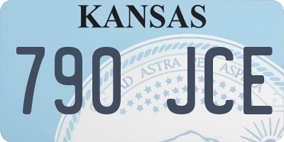 KS license plate 790JCE