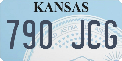 KS license plate 790JCG