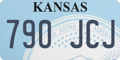KS license plate 790JCJ