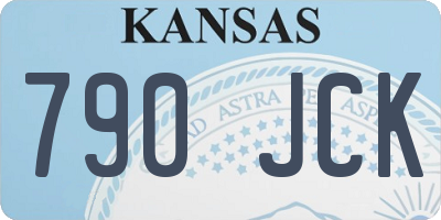 KS license plate 790JCK