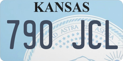 KS license plate 790JCL