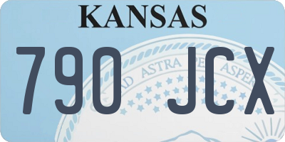 KS license plate 790JCX
