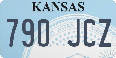 KS license plate 790JCZ