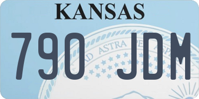 KS license plate 790JDM