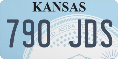 KS license plate 790JDS