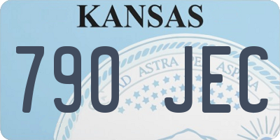 KS license plate 790JEC