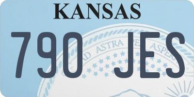KS license plate 790JES