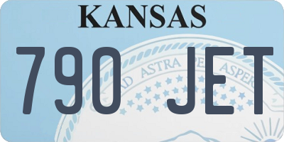 KS license plate 790JET