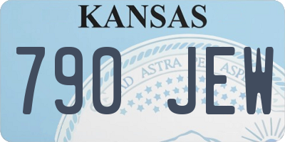 KS license plate 790JEW