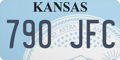 KS license plate 790JFC