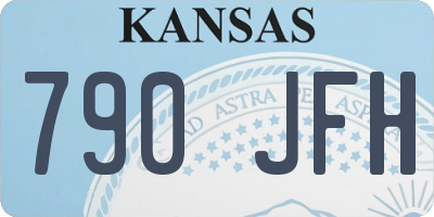 KS license plate 790JFH