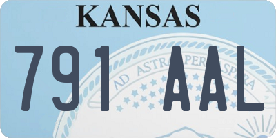 KS license plate 791AAL