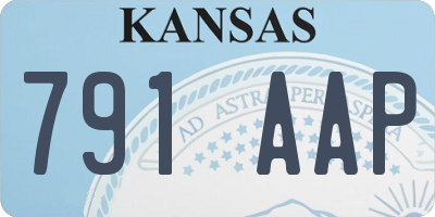 KS license plate 791AAP