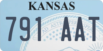 KS license plate 791AAT