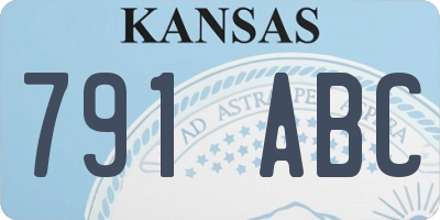 KS license plate 791ABC