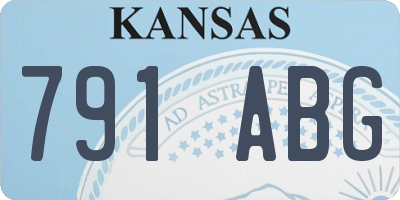 KS license plate 791ABG