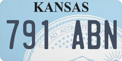 KS license plate 791ABN