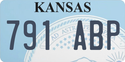 KS license plate 791ABP