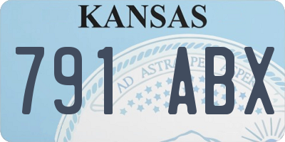 KS license plate 791ABX