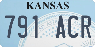 KS license plate 791ACR