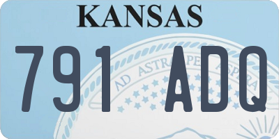 KS license plate 791ADQ
