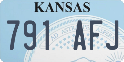 KS license plate 791AFJ