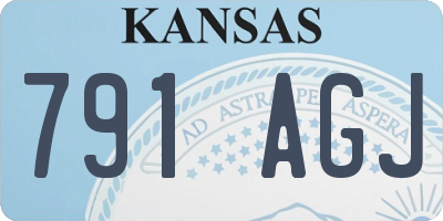 KS license plate 791AGJ