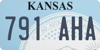 KS license plate 791AHA