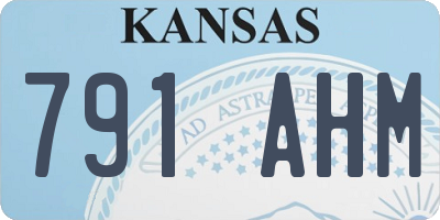 KS license plate 791AHM