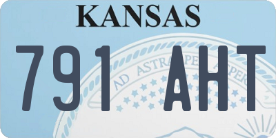 KS license plate 791AHT