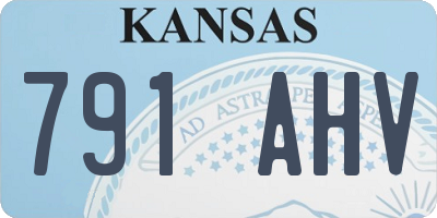 KS license plate 791AHV
