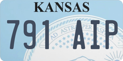 KS license plate 791AIP